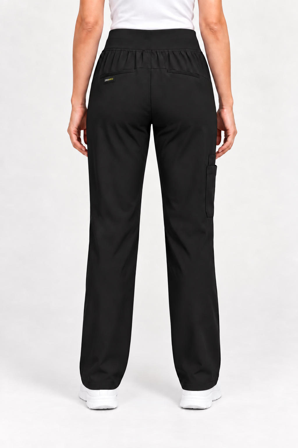 ZIRAMED Women’s Straight-Leg Cargo Scrub Pants